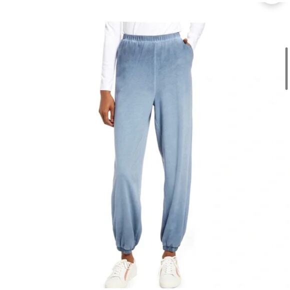 NWT Treasure & Bond Oil Wash Cotton Blend Joggers Blue Size XS - Picture 7 of 7